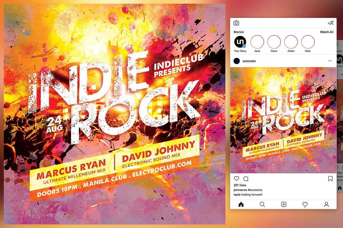 Indie Rock Flyer in Flyer Templates - product preview 8