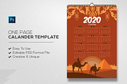 Arabic Calendar Psd Template