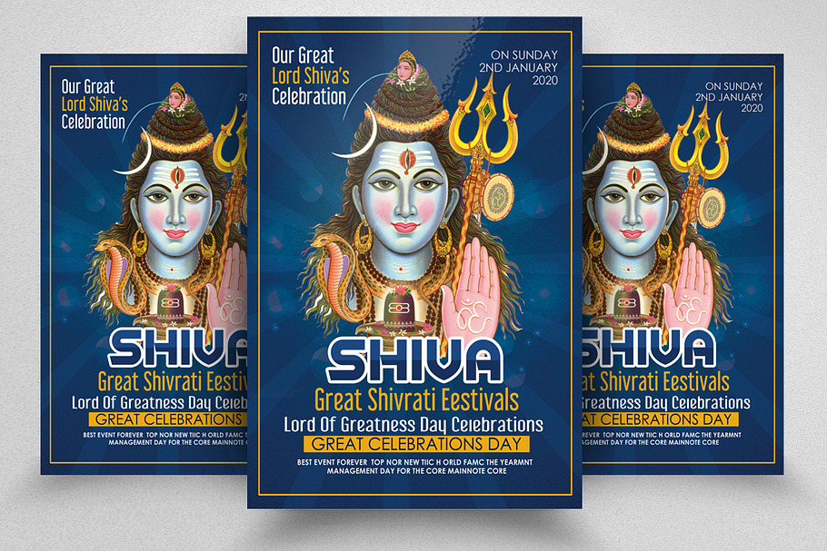 Shiva Flyer/Poster Template in Flyer Templates - product preview 8