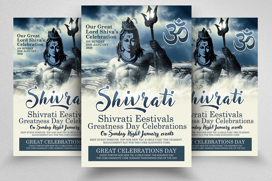Shiva/shivrati Flyer Template in Flyer Templates - product preview 8