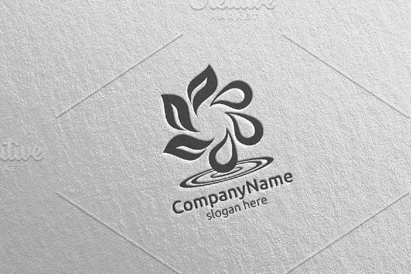 Recycle Blue Water Drop Logo in Logo Templates - product preview 4