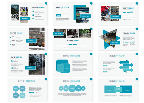 Bicyle - Powerpoint Template in PowerPoint Templates - product preview 2