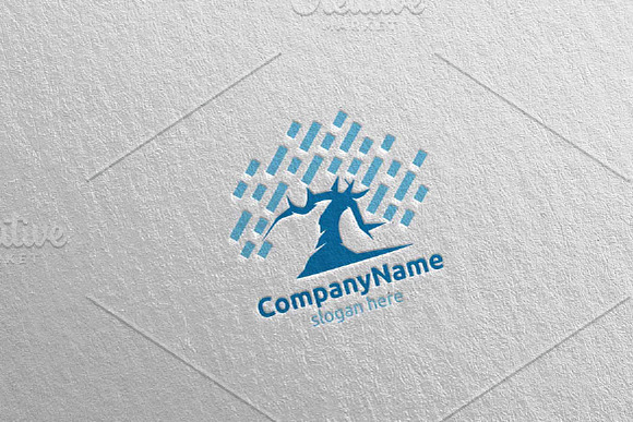 Tree Digital Financial Logo 1 in Logo Templates - product preview 2