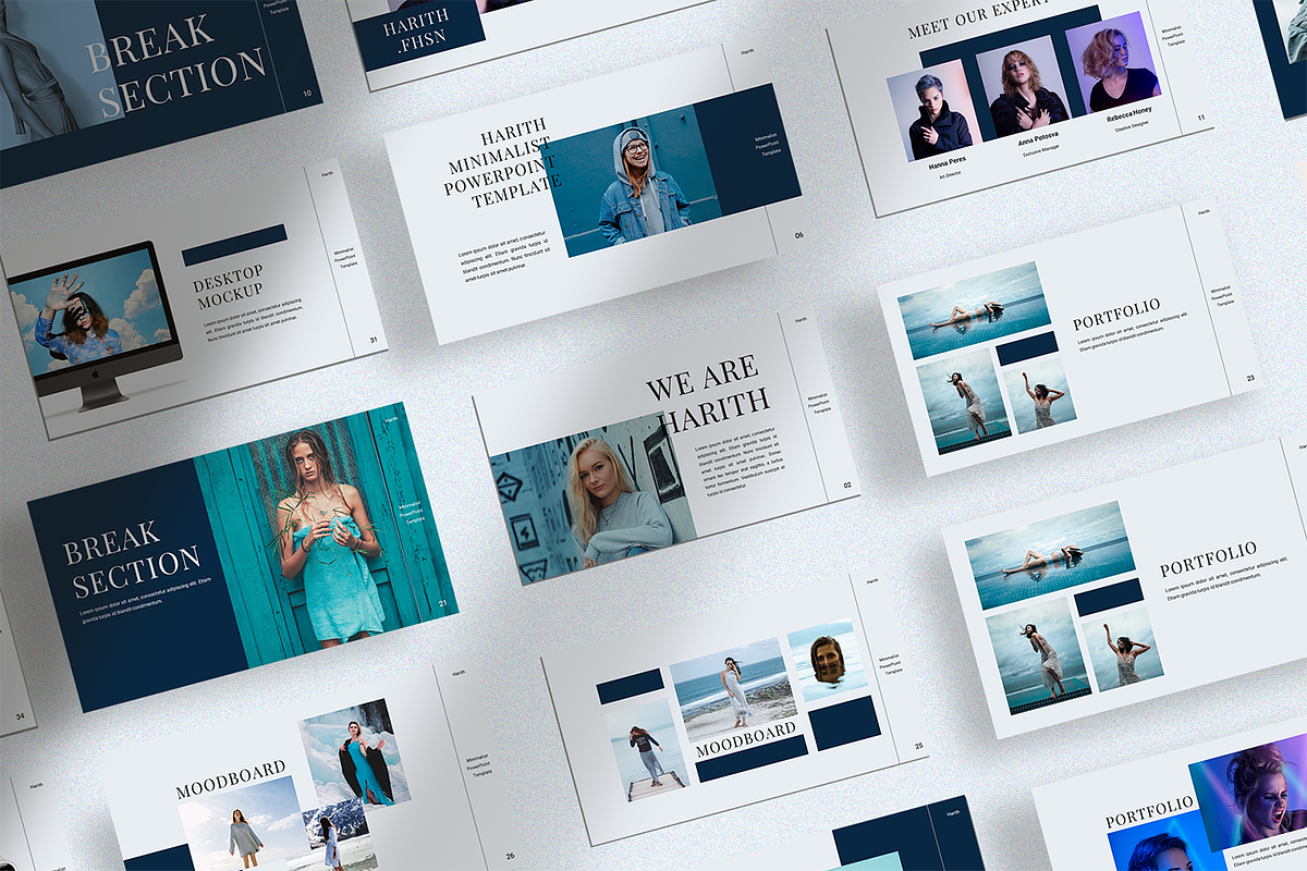 Harith - Minimalist Presentation in PowerPoint Templates - product preview 8