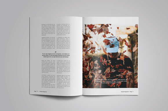 A5 Simple Magazine Template in Magazine Templates - product preview 5
