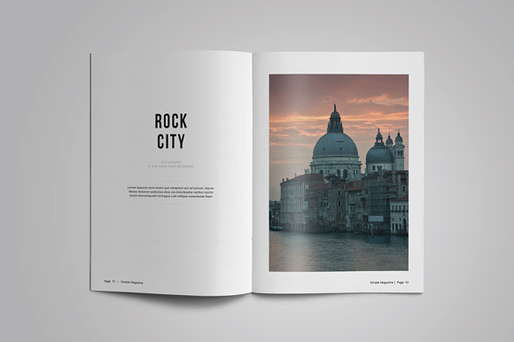 A5 Simple Magazine Template in Magazine Templates - product preview 6