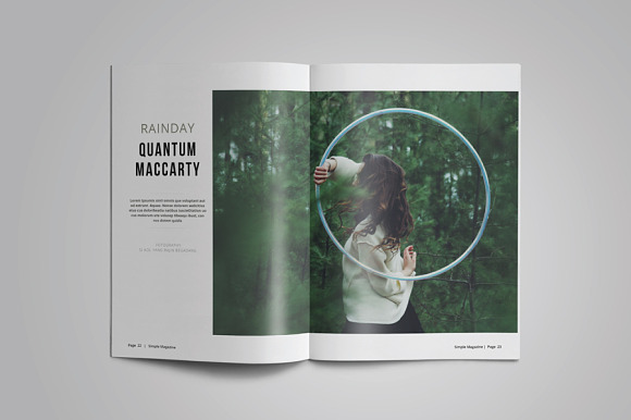 A5 Simple Magazine Template in Magazine Templates - product preview 11
