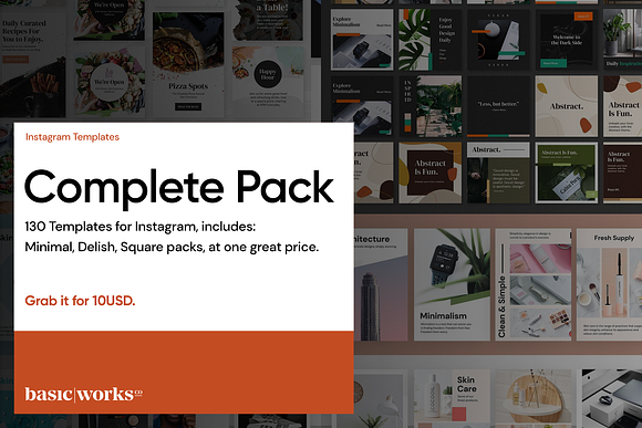 130 Insta Templates 1 Awesome Bundle in Instagram Templates - product preview 8