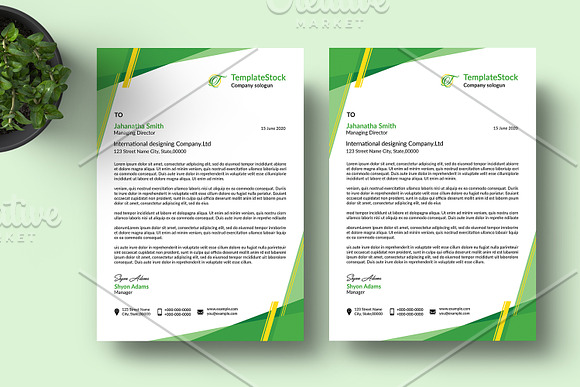 Letterhead Template V34 in Stationery Templates - product preview 1