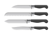 Sharp Kitchen Knives Set with