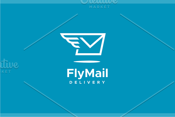 Fly Mail Logo in Logo Templates - product preview 1