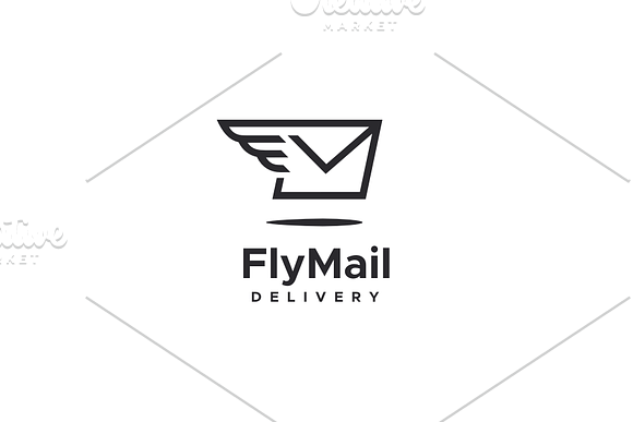 Fly Mail Logo in Logo Templates - product preview 2