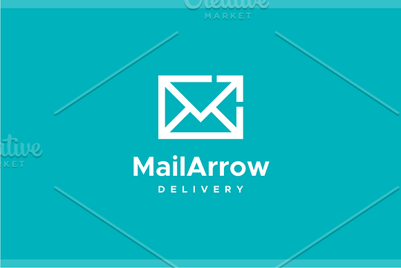 Mail Arrow Logo in Logo Templates - product preview 1