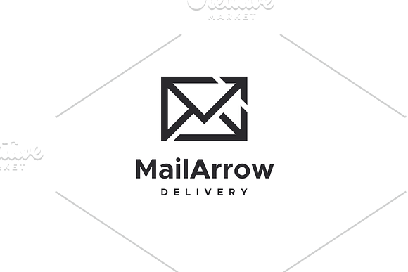 Mail Arrow Logo in Logo Templates - product preview 2