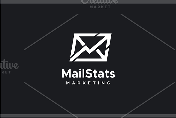 Mail Stats Logo in Logo Templates - product preview 1