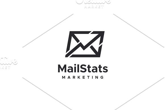 Mail Stats Logo in Logo Templates - product preview 2
