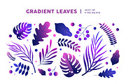 Gradient leaves set