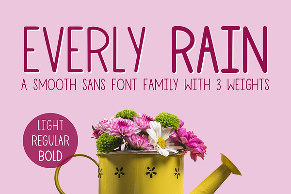Everly Rain, Sans Serif Font