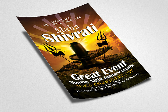 Maha Shivrati Event Flyer in Flyer Templates - product preview 1
