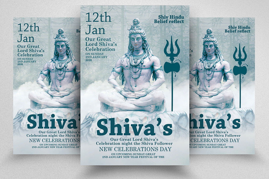 Shiva Load Flyer/Poster in Flyer Templates - product preview 8