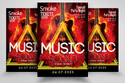 Smoke Music Party Night Flyer