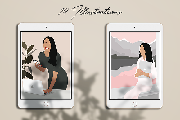 Ladypreneur Illustration Set in Illustrations - product preview 1