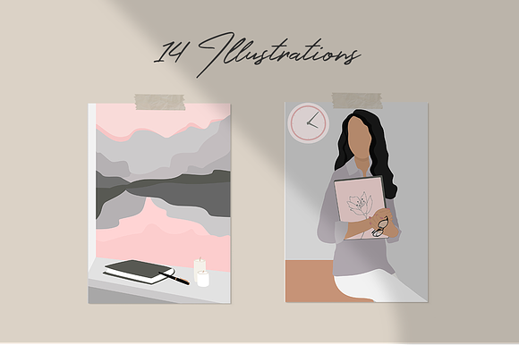 Ladypreneur Illustration Set in Illustrations - product preview 6