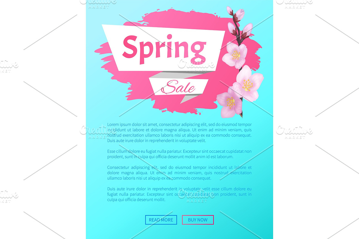 Spring Sale Advertisement Label in Illustrations - product preview 8