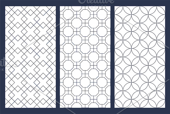 Ornament seamless geometric patterns in Patterns - product preview 6