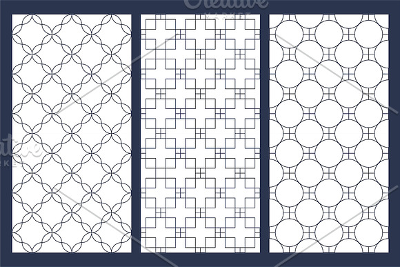 Ornament seamless geometric patterns in Patterns - product preview 7