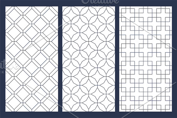 Ornament seamless geometric patterns in Patterns - product preview 9