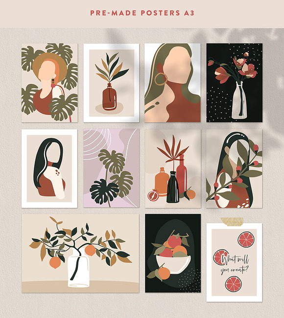 Abstract Portraits & Elements in Illustrations - product preview 4
