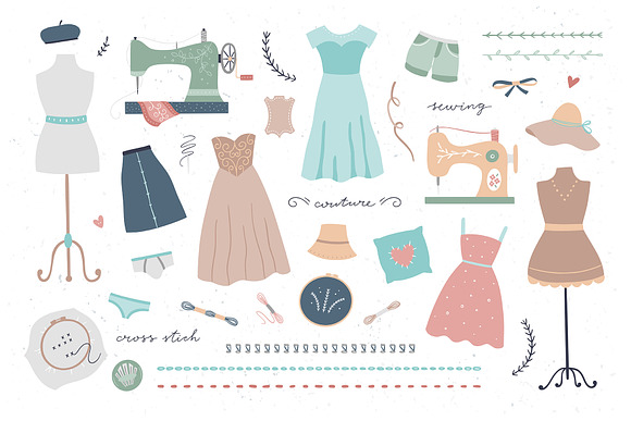 Sewing Collection in Illustrations - product preview 1