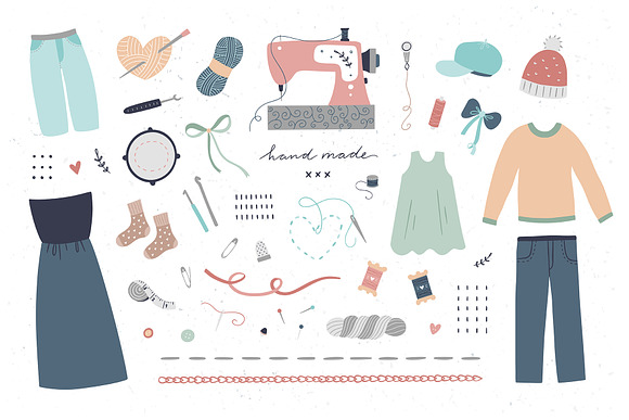 Sewing Collection in Illustrations - product preview 2