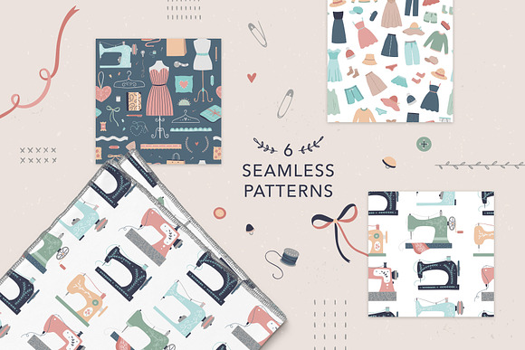 Sewing Collection in Illustrations - product preview 3