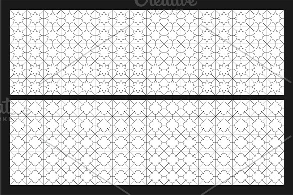 Oriental seamless geometric patterns in Patterns - product preview 7