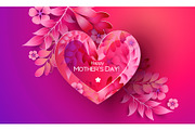 Happy mother day greating card