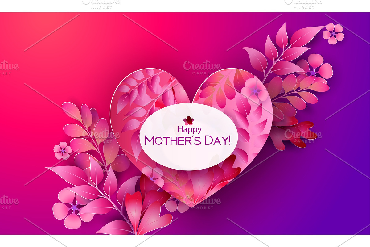 Happy mother day greating card in Illustrations - product preview 8
