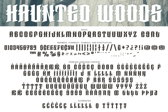 Haunted Woods in Blackletter Fonts - product preview 2