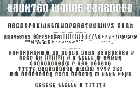 Haunted Woods in Blackletter Fonts - product preview 3