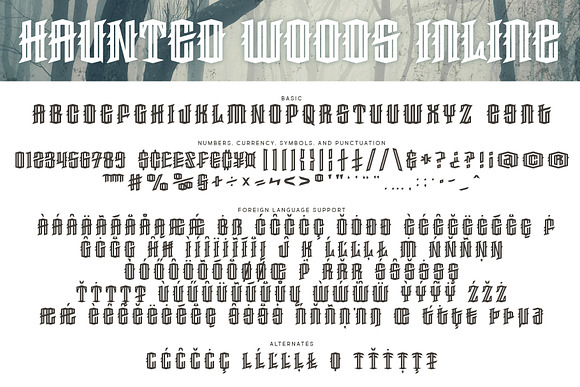 Haunted Woods in Blackletter Fonts - product preview 4