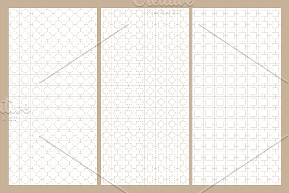 Eastern seamless ornamental patterns in Patterns - product preview 5