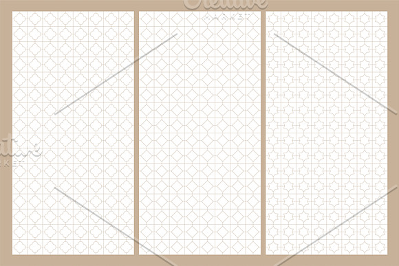 Eastern seamless ornamental patterns in Patterns - product preview 6
