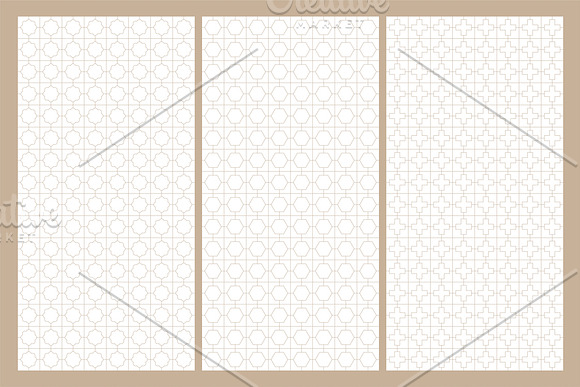 Eastern seamless ornamental patterns in Patterns - product preview 7