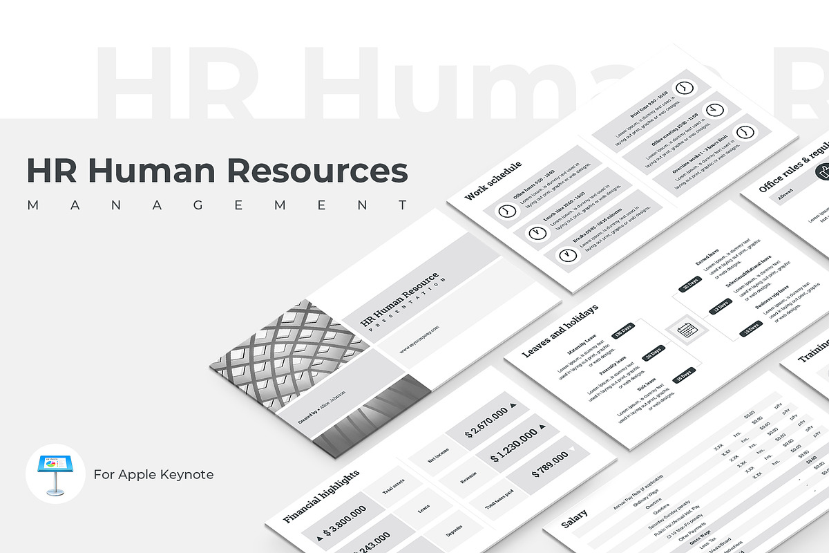 HR Human Resources Keynote Template in Keynote Templates - product preview 8