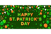 Saint Patrick's Day retro banner
