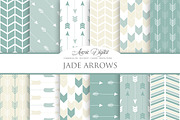 Jade Arrows Digital Paper