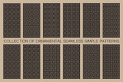 Seamless ornament geometric patterns