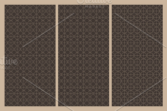 Seamless ornament geometric patterns in Patterns - product preview 5