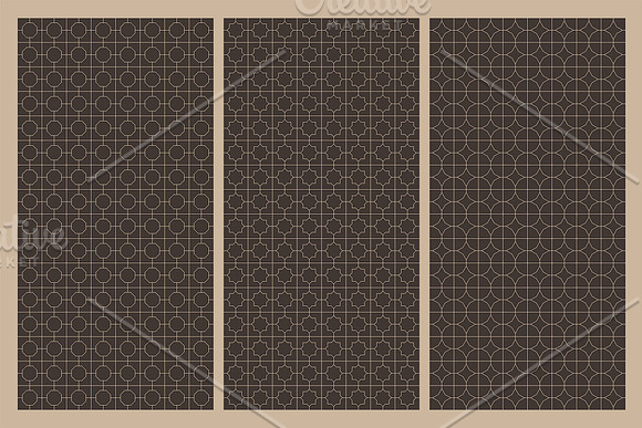 Seamless ornament geometric patterns in Patterns - product preview 6